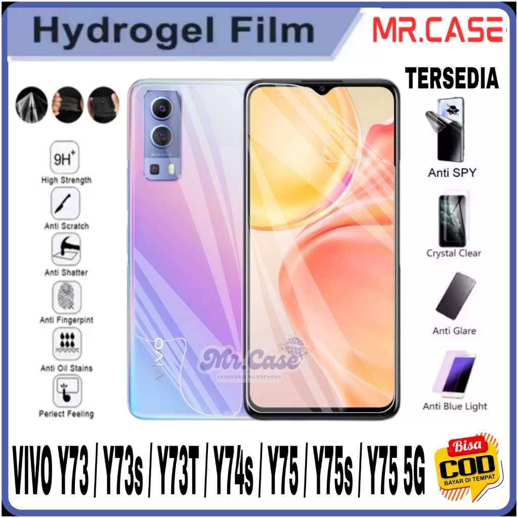 AntiGores Hydrogel VIVO Y73 / Y73s / Y73 T / Y74s / Y75 /Y75s / Y75 5G Clear Matte Blue Light Anti S