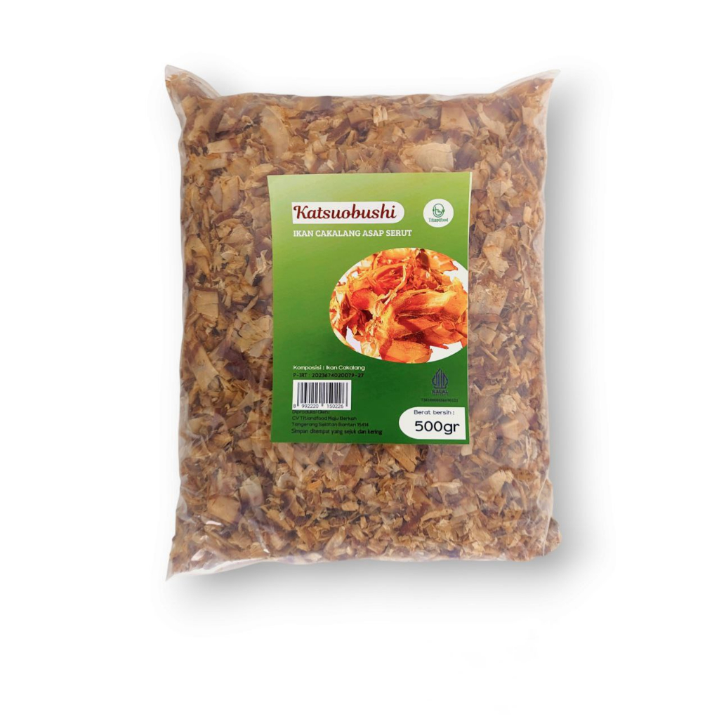 

Titiandfood Katsuobushi Halus 500 gram Ikan cakalang serut Untuk taburan Takoyaki