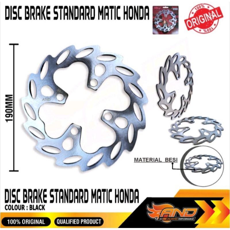 Disc Piringan Cakram Depan Standar Variasi Model TDR Beat Vario Scoopy Genio Spacy