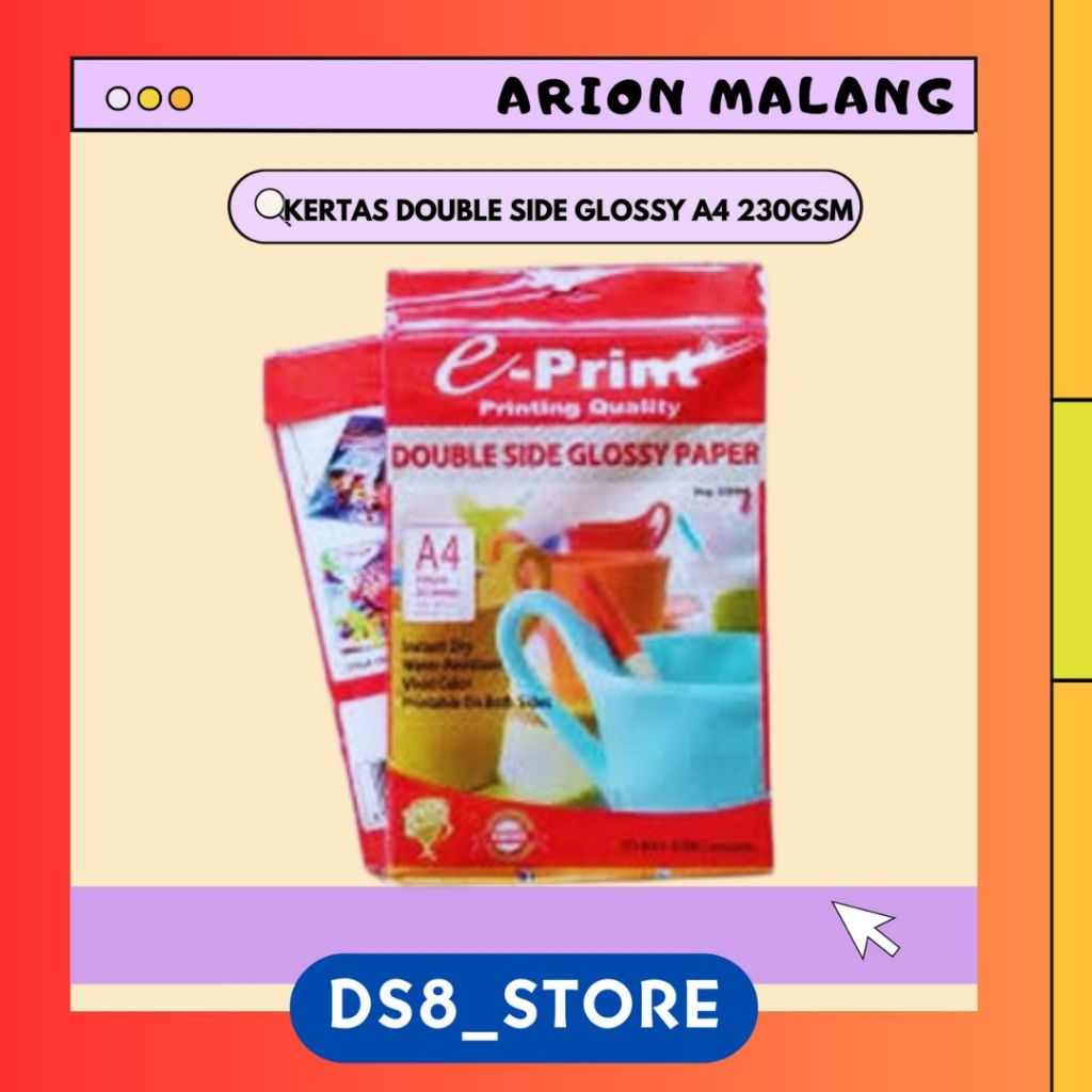 

Kertas Foto Double Side [Fish] A4 230 GSM E-PRINT