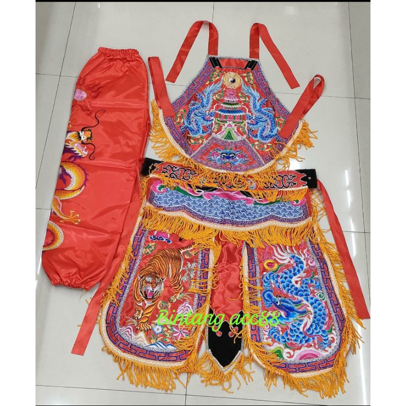 baju tatung taiwan / otto / oto - warna merah - naga harimau - premium