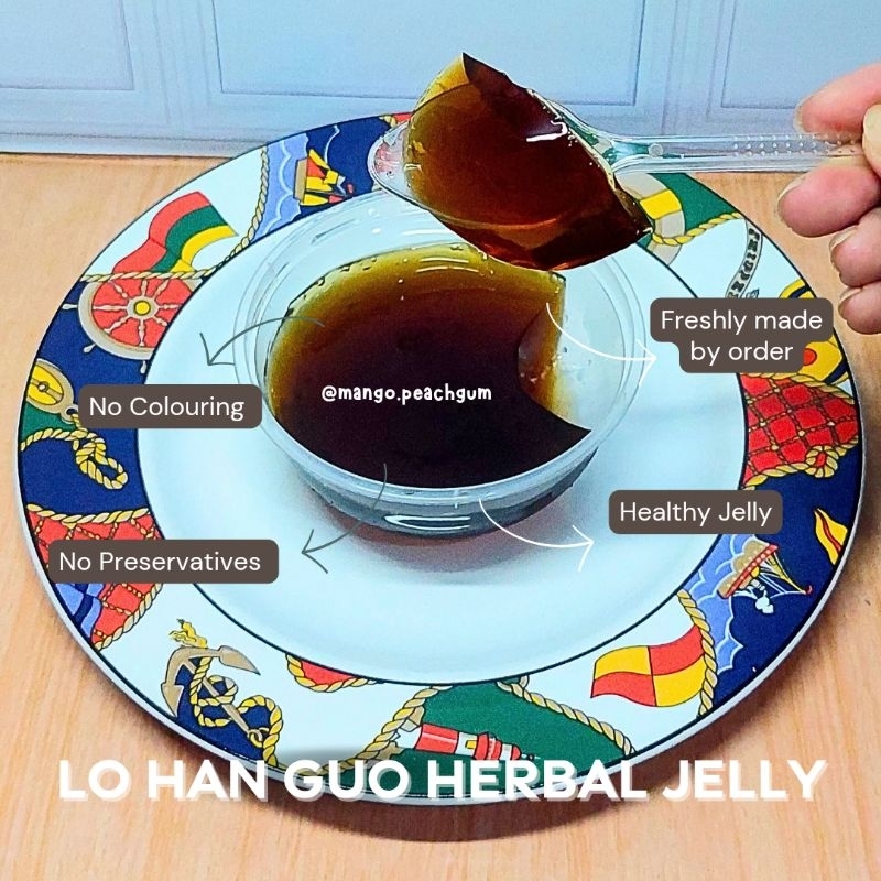 

Siap makan / Lo Han Guo Herbal Jelly / Lo Han Guo / Jelly sehat / Herbal