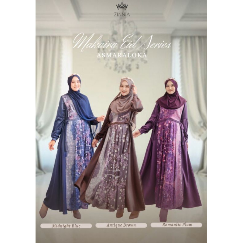 MAKAIRA DRESS BY ZINNIA GAMIS MURAH BERKUALITAS GAMIS MOTIF PREMIUM