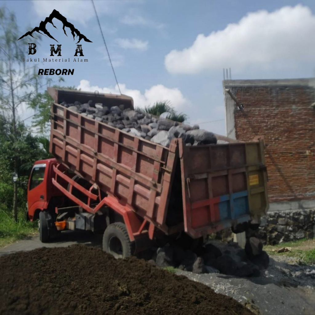 Batu Belah Batu Pondasi Batu Kali Satu Dump Truck Batu Pecah Malang