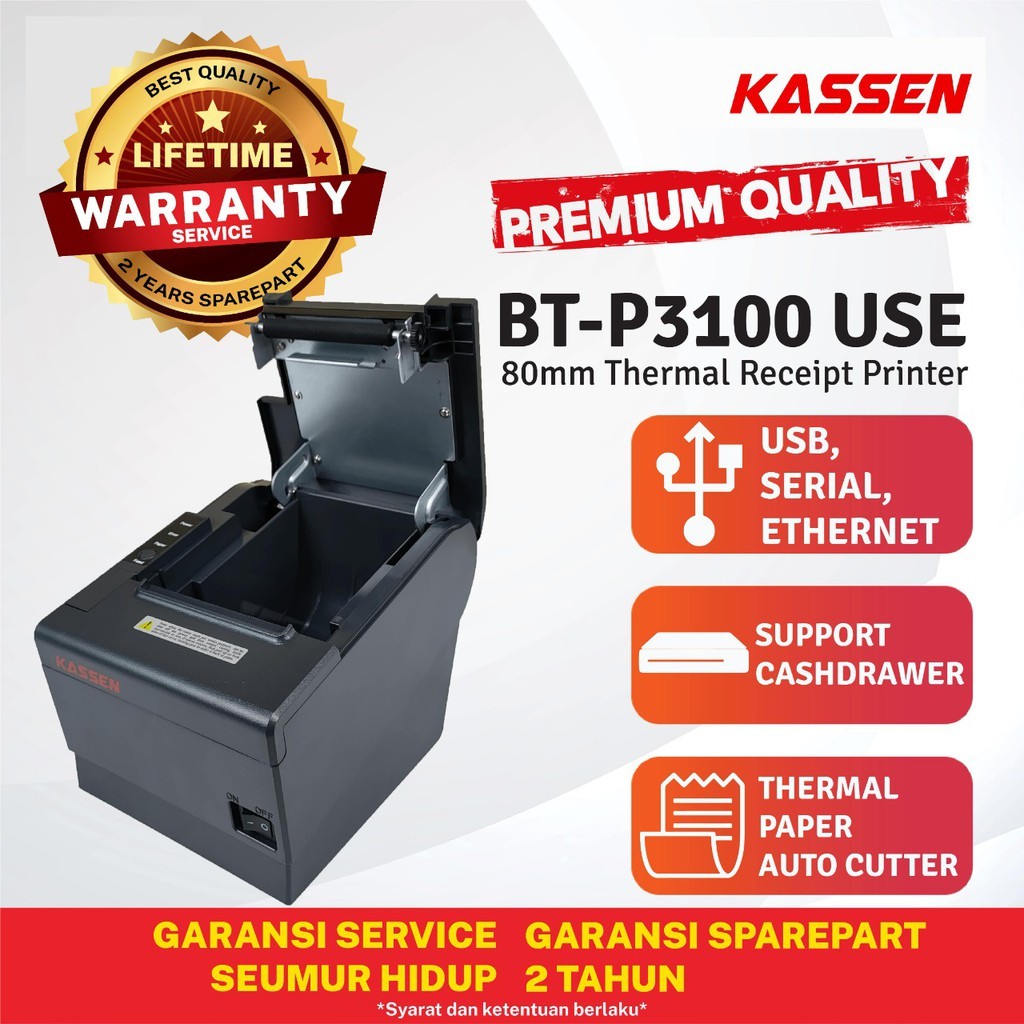 Desktop thermal printer Kassen BT-P3200 USE