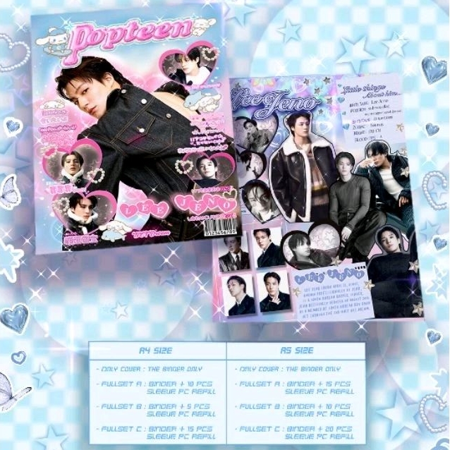 JENO Photocard Binder Monochrome & Popteen Ver.