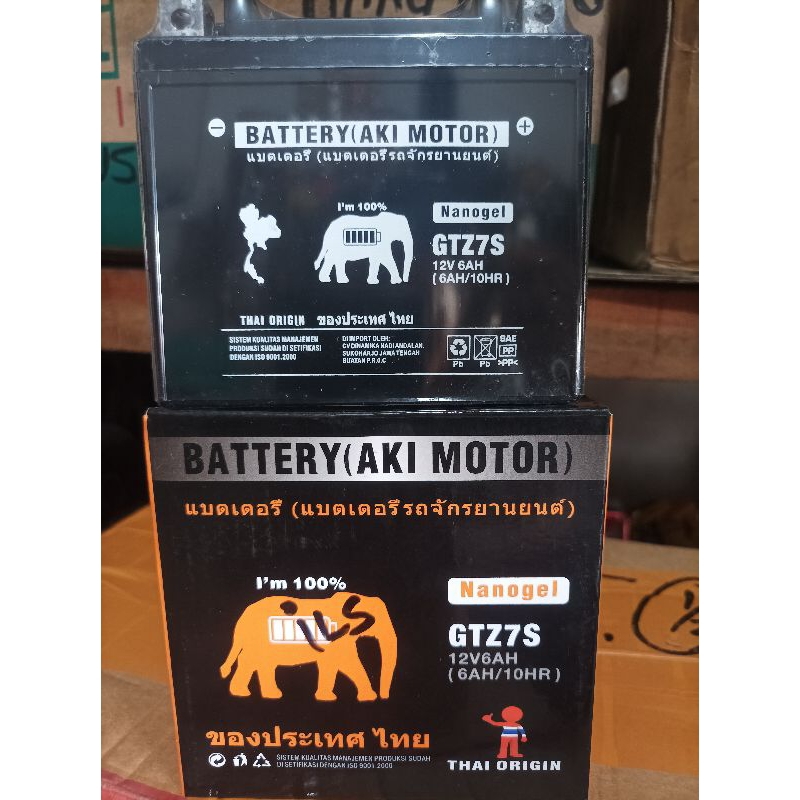 Baterai Aki Thai Original GTZ7S