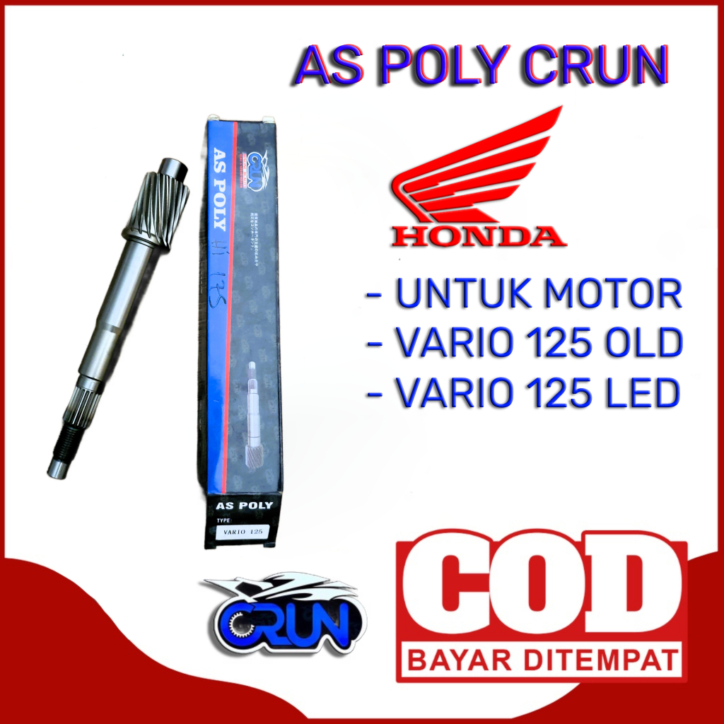 (CRUN) As Poly Poli Puly Pully Puli Vario 150 OLD VARIO 125 LED / As Gear Gir Primary Vario 125 OLD 