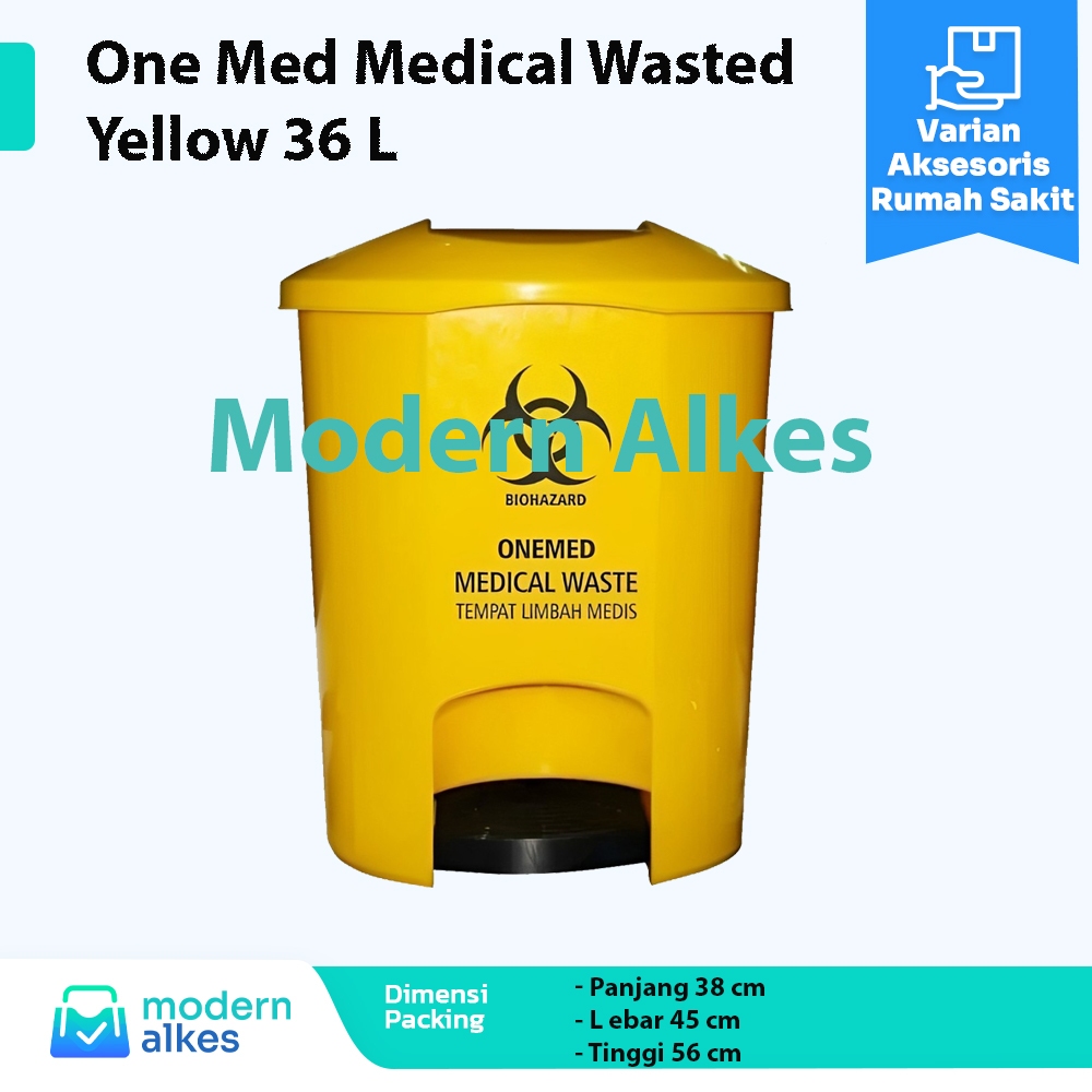 Tempat Sampah 36 Liter Onemed - Tempat Sampah Medis Container Onemed 36 Liter