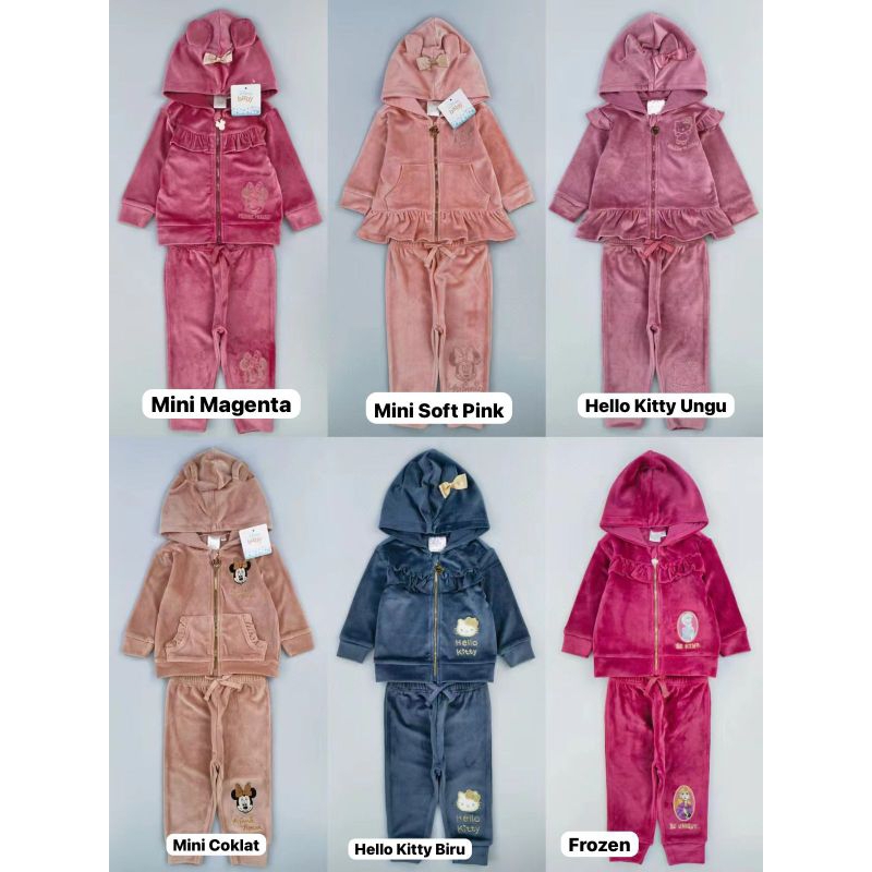 SET JAKET VELVET DISNEY|| VELVET DISNEY
