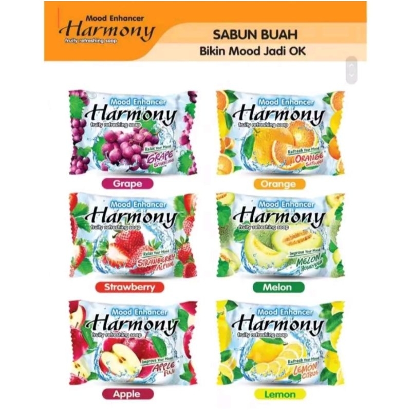 Sabun mandi buah Harmony - sabun batang Harmony