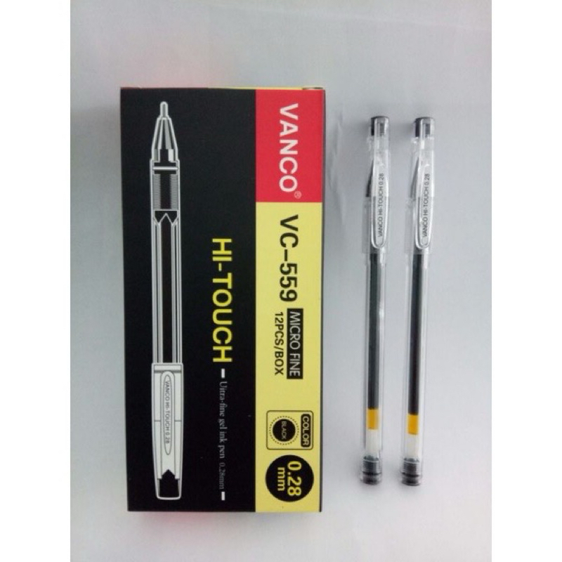 

(ISI 12 PC) HITECH 0.28 mm BOLPEN TINTA GEL VANCO VC-559