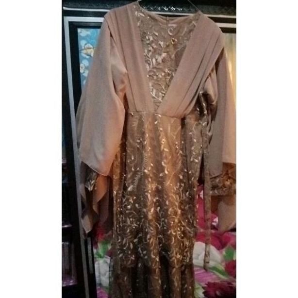 preloved gamis brokat