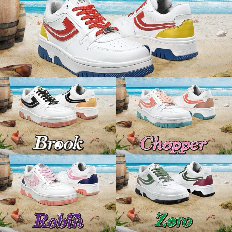 [ORIGINAL] Sepatu Johnson x One Piece LITE ( Luffy, Zoro, Nami, Usopp, Sanji, Tony chopper )