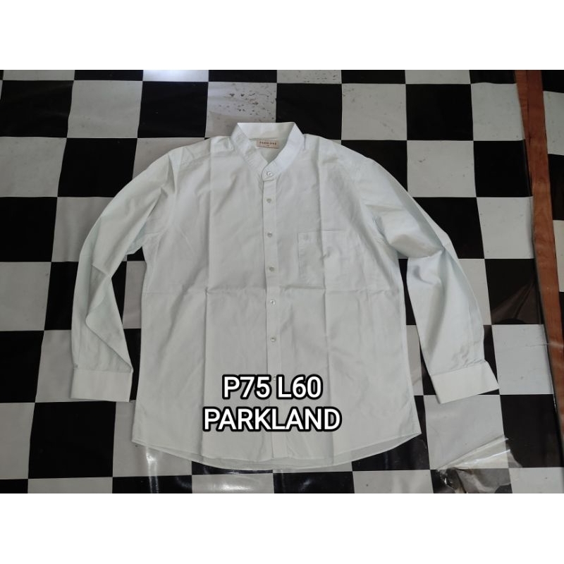 kemeja Shanghai parkland hijau