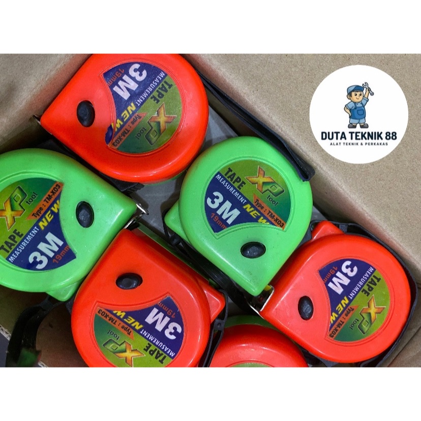 Meteran Tukang 3M / XP TOOL Measuring Tape / Meteran Roll 3 Meter