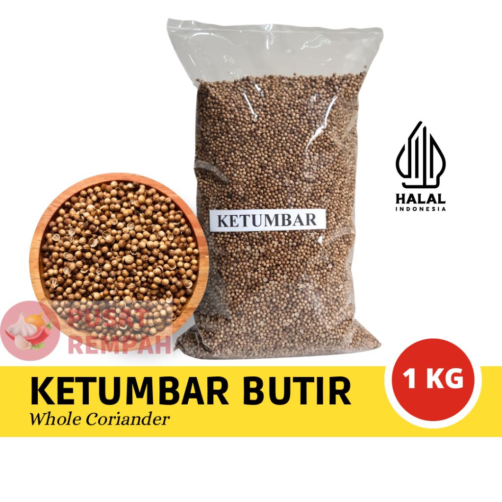 

Ketumbar Butir 1Kg / Bumbu Rempah / Bumbu Rempah Dapur