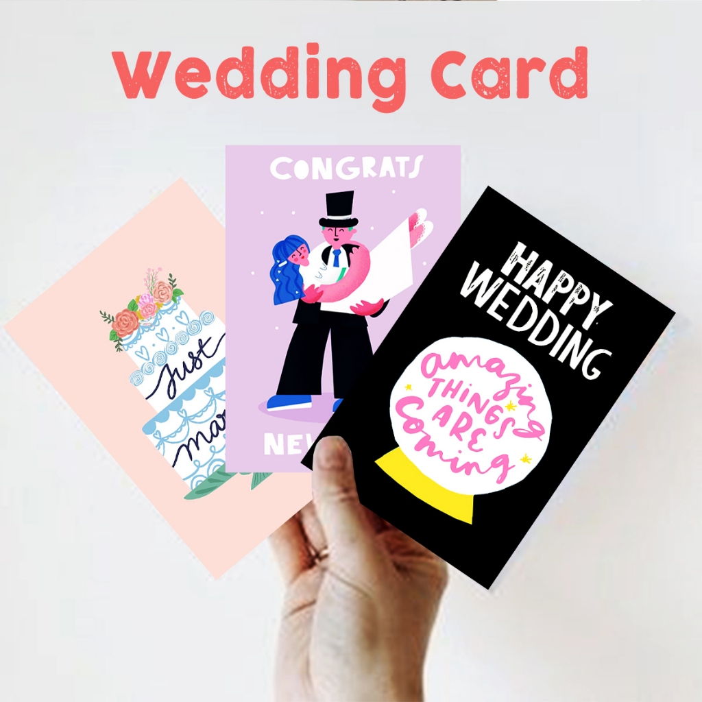 Kartu Ucapan Wedding Wishes (#Wedding 02) / Greeting Card Wedding Anniversary