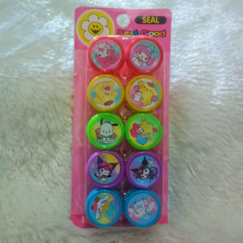 

(10PCS) MAINAN ANAK STEMPEL/STAMP SET KARAKTER