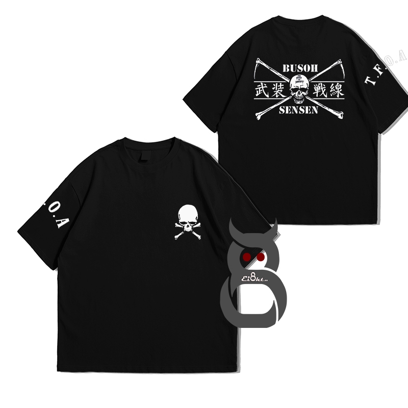 Baju Kaos Oversize TFOA Dan Suzeran Japan Logo Geng and School