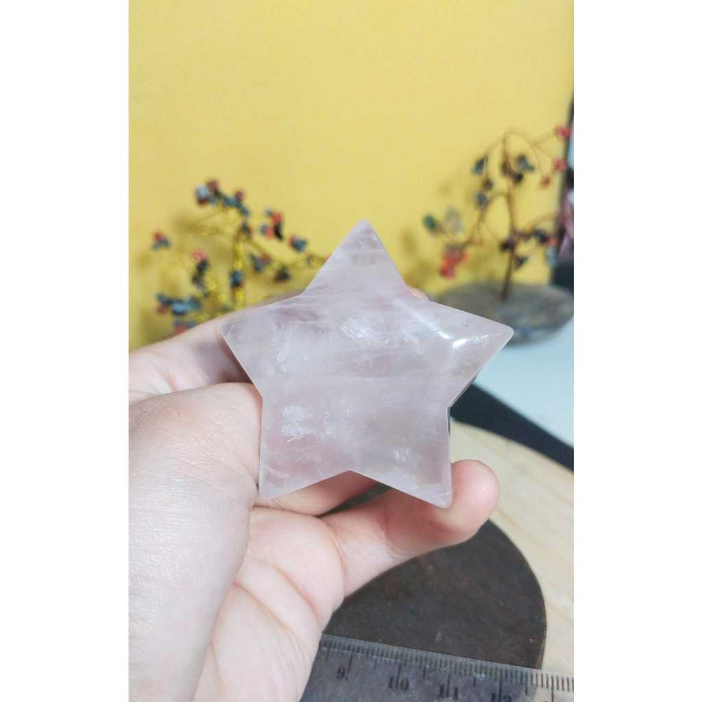 Natural Rose Quartz Star (1)