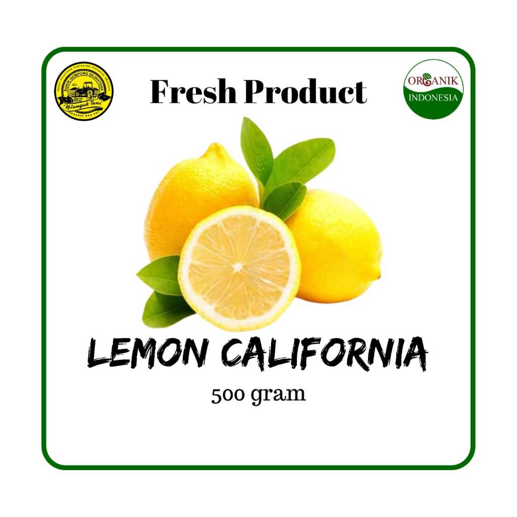 

Lemon California Organik 500 gram