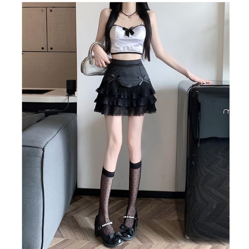 Rok Mini Korean Style Mini Skirt Lucu Rok Plisket Mini Skirt Rok Mini Import