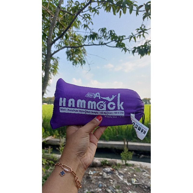 PROMO HAMMOCK ZONA KIROTA/ HAMMOCK 150KG / HAMMOCK DEWASA / HAMMOCK UNTUK 2 ORANG / HAMMOK / HAMMOCK