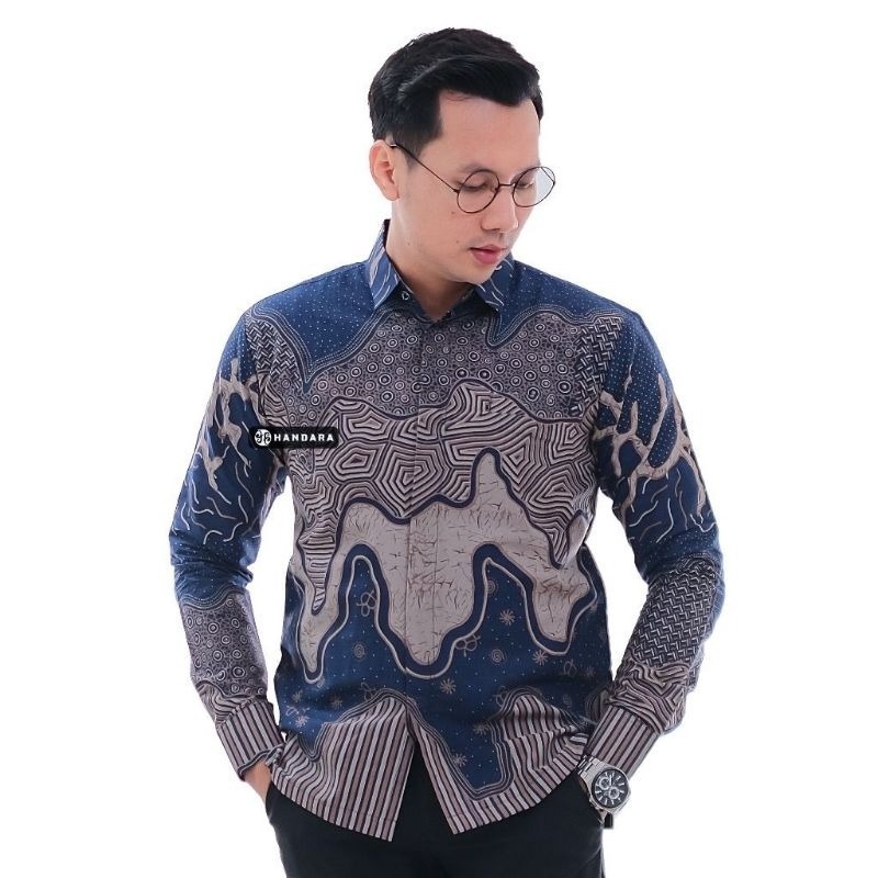 Kemeja Mbatik Store Motif Quba Lengan Panjang Model Slimfit lapis Furing