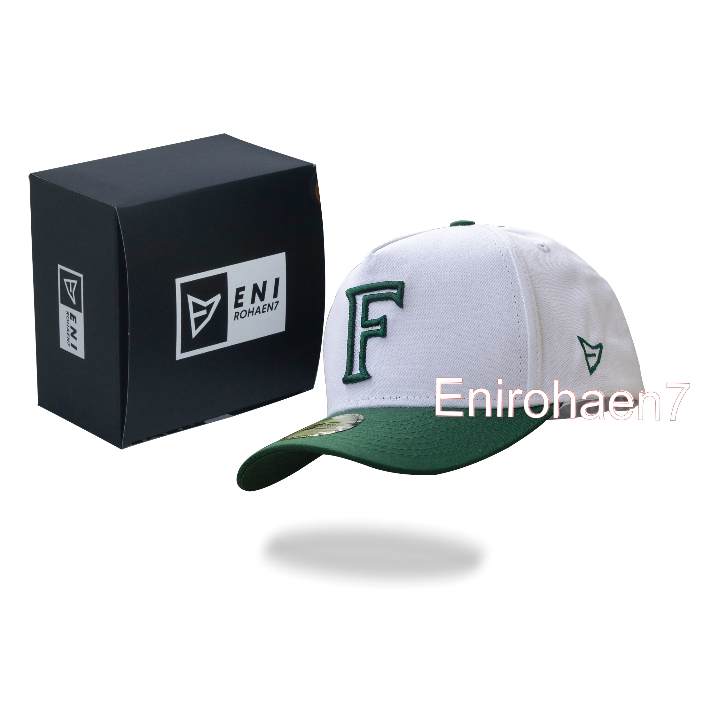 E7 Topi Inisial F Topi HURUF F Unisex Topi Logo F PUTIH V I