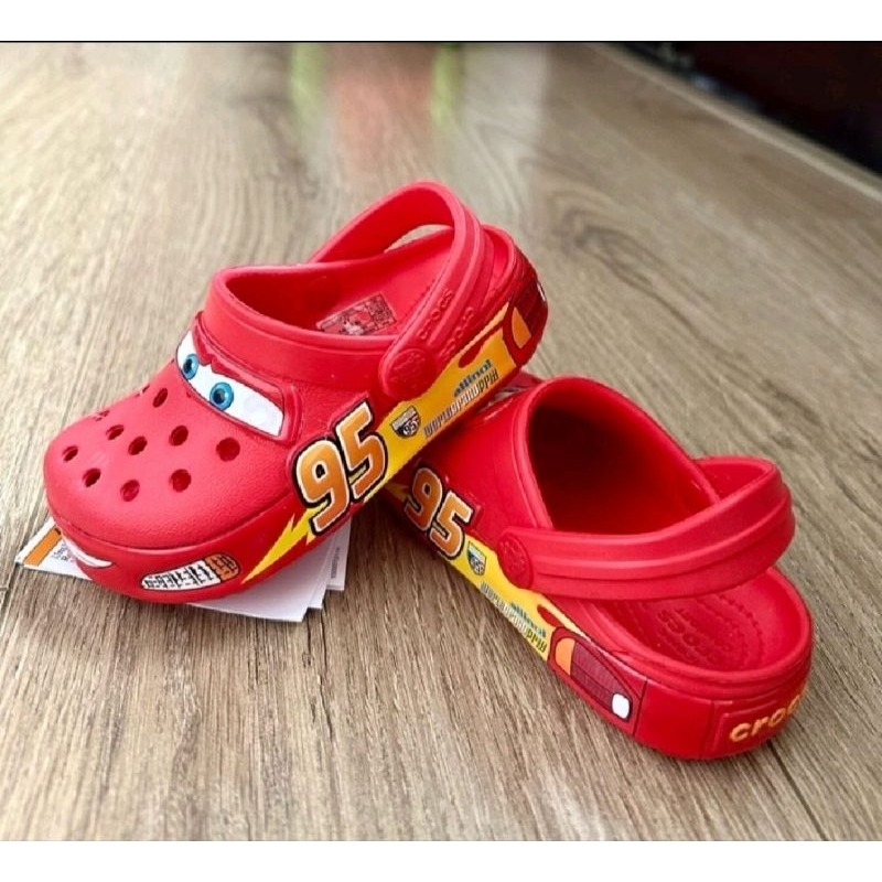 Sandal crocs anak Cars led / Crocs cars lampu / sandal crocs cars led