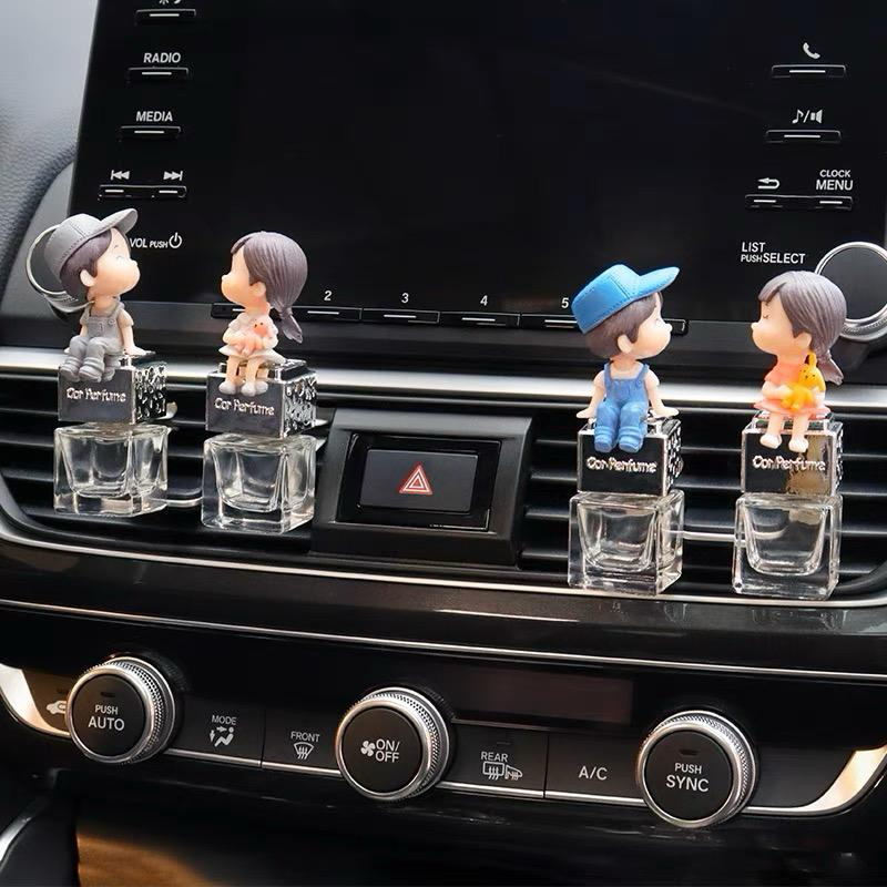 hiasan ac mobil bottle  ac mobil couple pasangan