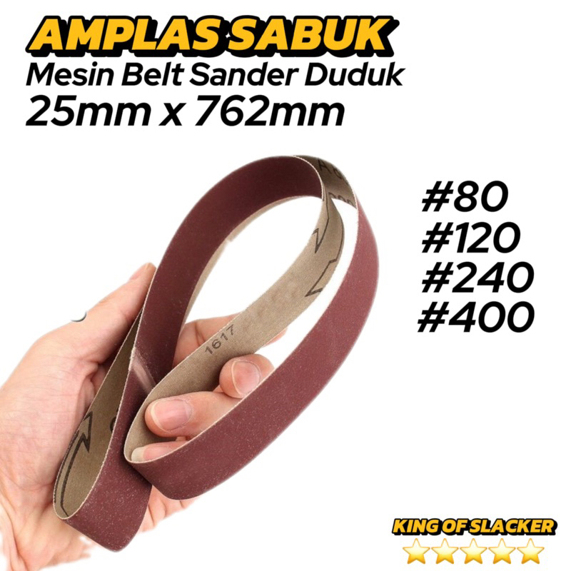 Amplas Sabuk Belt Sander 25mm x 762mm Belt Sander Duduk 1inch x 30inch Refill Amplas Mesin Sander