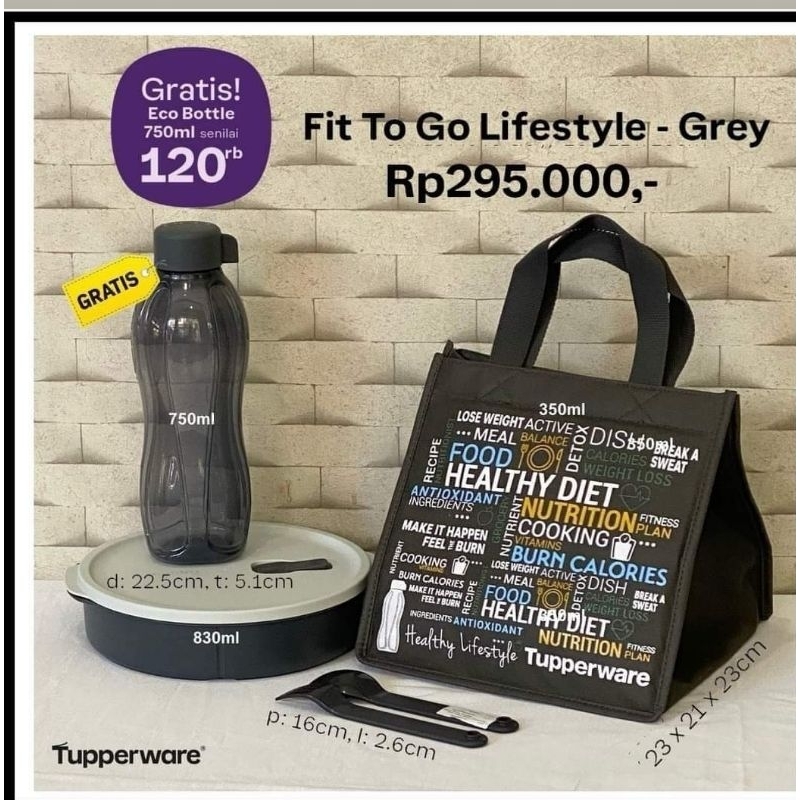 FIT TO GO TUPPERWARE PROMO APRIL 2024 / PAKET BEKAL TUPPERWARE