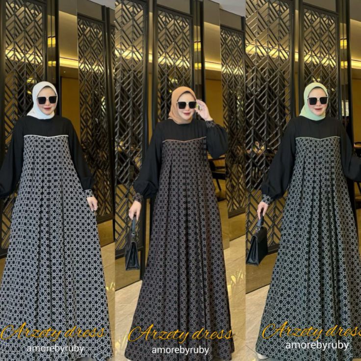 Potongan Harga  ARZETI DRESS AMORE BY RUBY ORI DRESS MUSLIM BAJU WANITA DRESS BUSUI GAMIS BUSUI ABAY