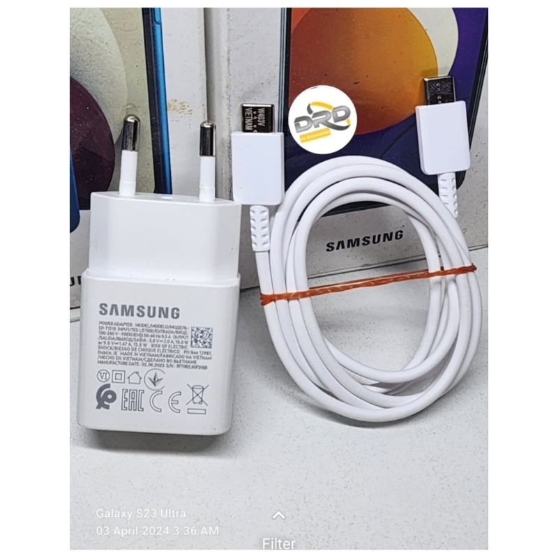 CHARGER SAMSUNG A14/A24 ORIGINAL BAWAAN HP