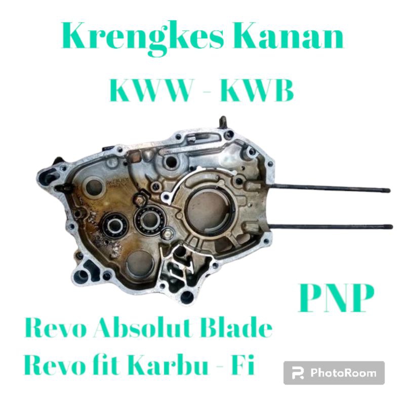 Block blok Krengkes Rengkes crankcase kanan Revo absolut Blade Revo fit