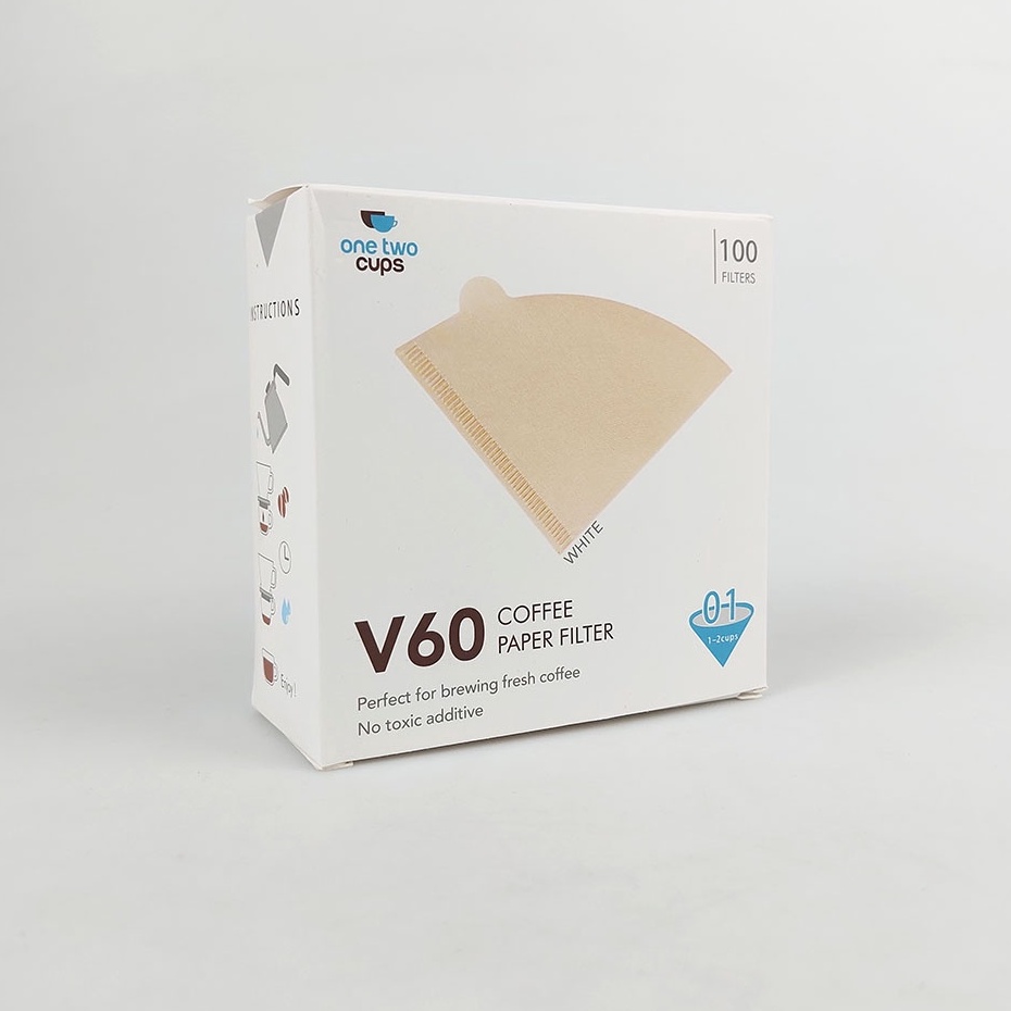 Pesan disini TBS Paper Filter V6 Kertas Saring Kopi Filter V6 Saringan Drip Coffee Size 1  2  1pcs