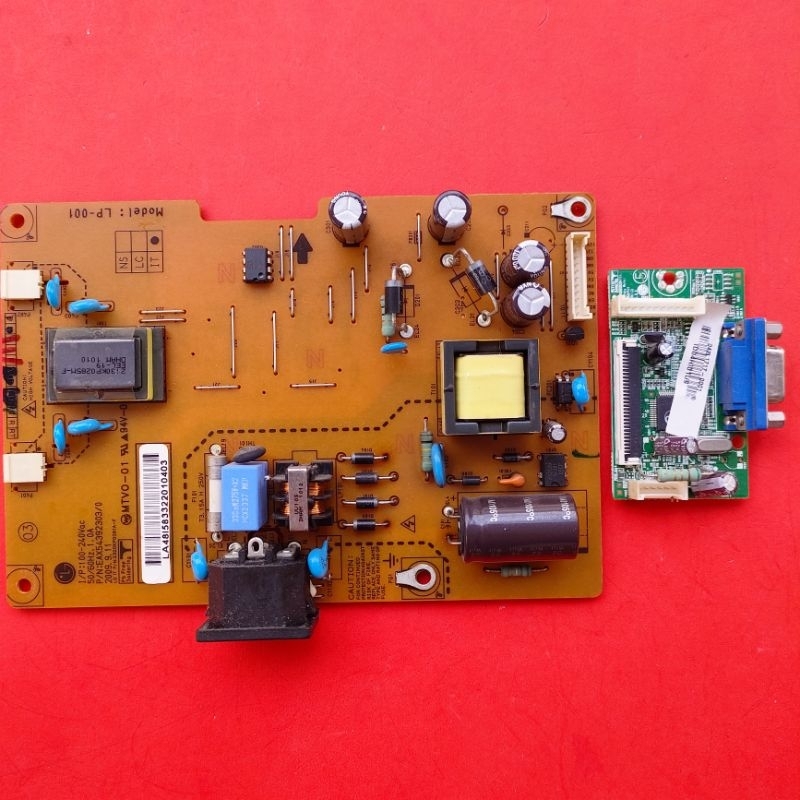 module MB dan psu power suplay monitor LG flatron W1953SV W1953SE-PF original cabutan normal