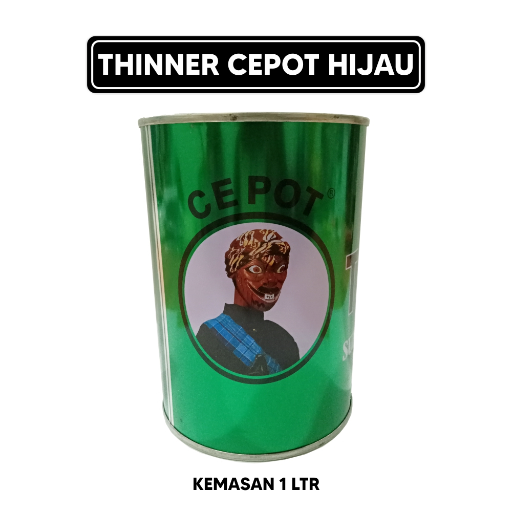 Thinner Cepot Super HG Hijau + Kuas( Remover cat plastic abs)