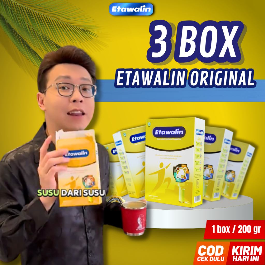 

Etawalin 3 Box – Susu Etawa Tingkatkan Kepadatan & Kesehatan Tulang Sendi Atasi Nyeri Sendi Susu Anti Asam Urat Rematik