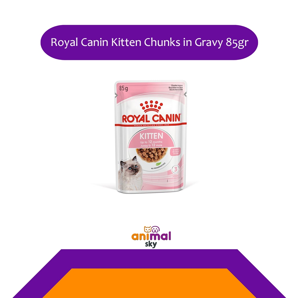 Makanan Kucing Royal Canin Kitten Pouch 85gr / Wet Food Royal Canin / Cat Food Bagus Termurah