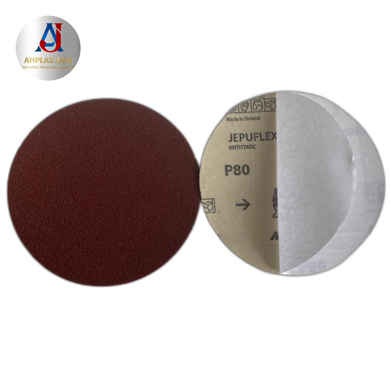 amplas bulat 5 inch stikit/perekat double tape