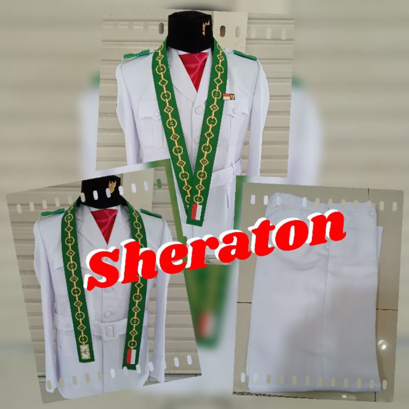 

1stel PDU paskibra seragam paskibra cowok full set