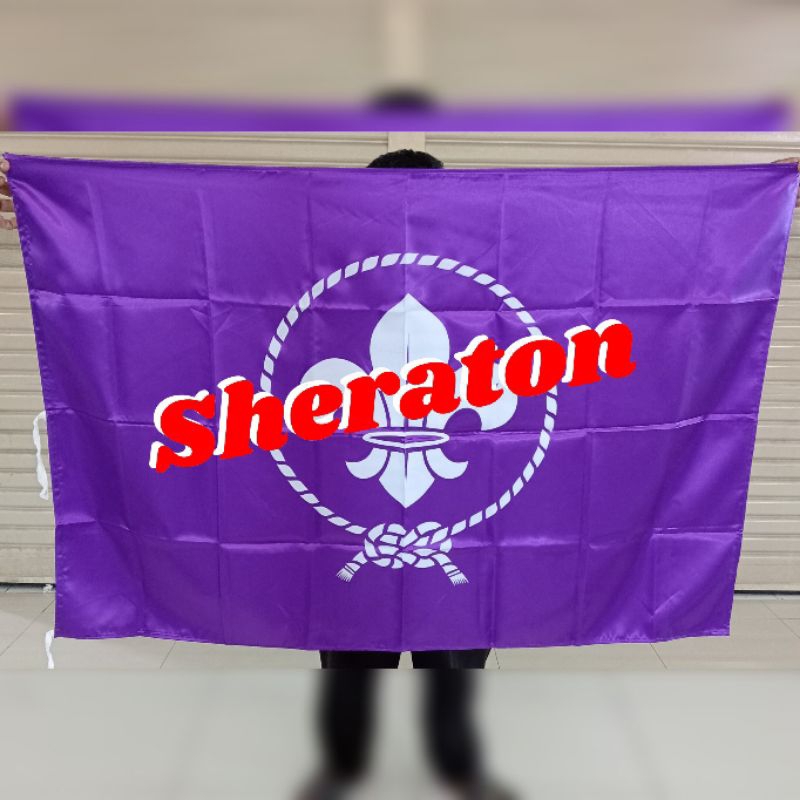 

bendera logo bendera BOYSCOUT/PANDU DUNIA UK. 90cm x 135cm