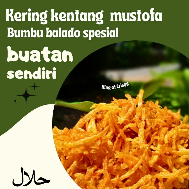 

kering kentang mustofa 1kg dengan bumbu balado asli