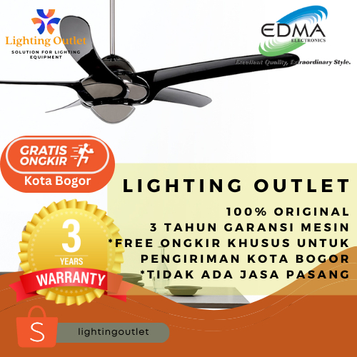 Kipas Angin Gantung Plafon MT Edma 54" Uragano Remote Control