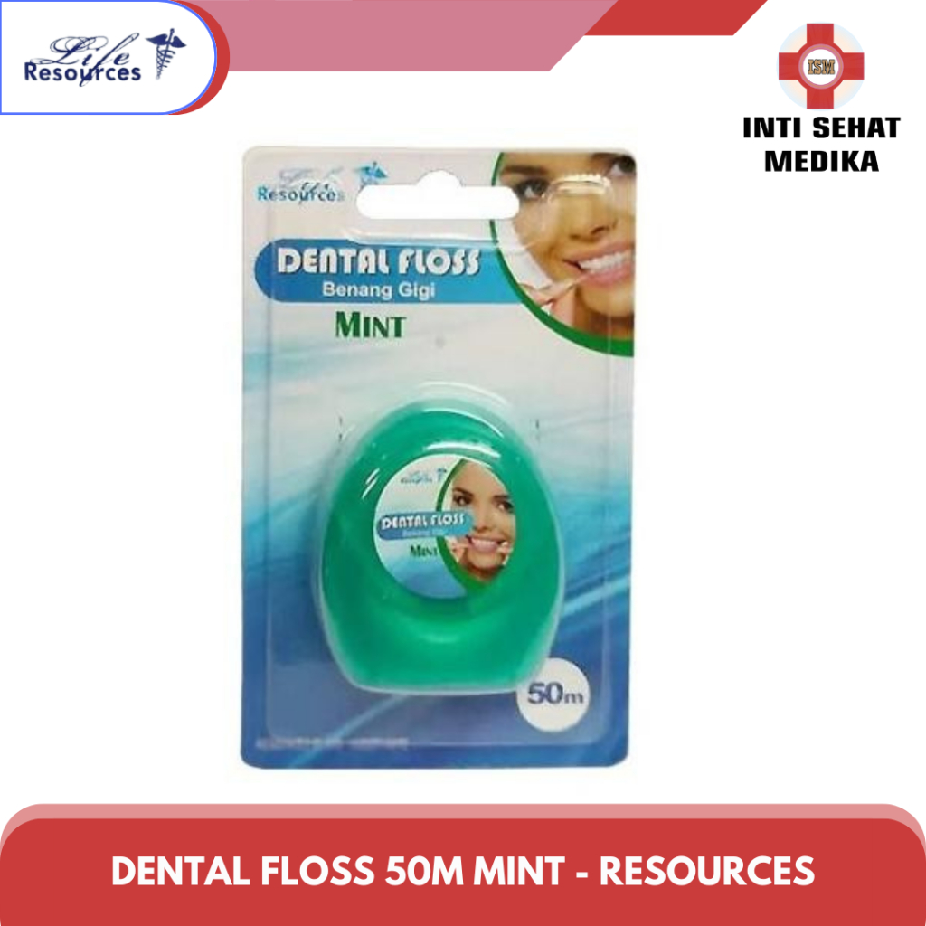 Dental Floss Mint Green 50 m Life Resources / Benang Gigi Mint Life Resources
