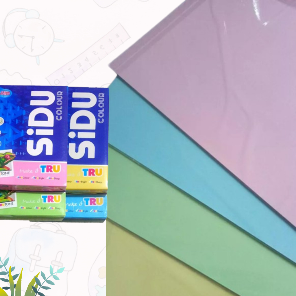 

Kertas HVS Warna SIDU F4 70gsm / Kertas HVS Warna Eceran 25 Lembar