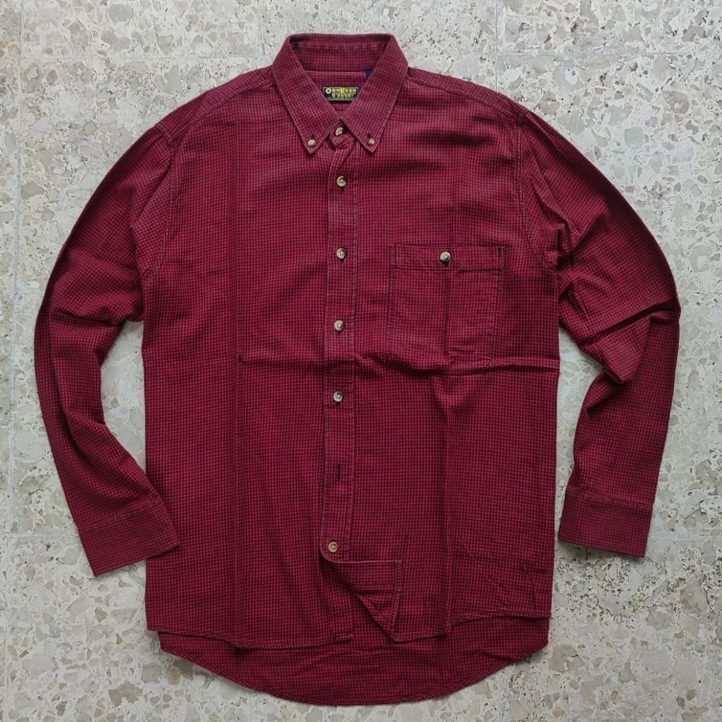 Kemeja Flanel Lengan Panjang OSHKOSH B'GOSH Second Original Ukuran L - FLPOSH001L